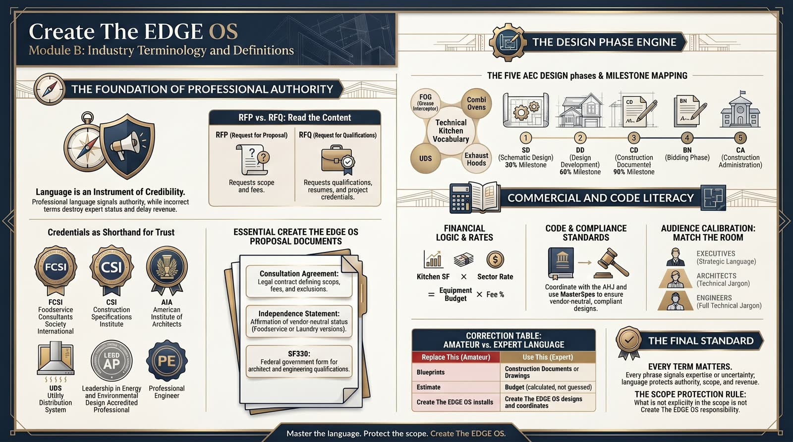 Module B: Professional Industry Terminology Guide